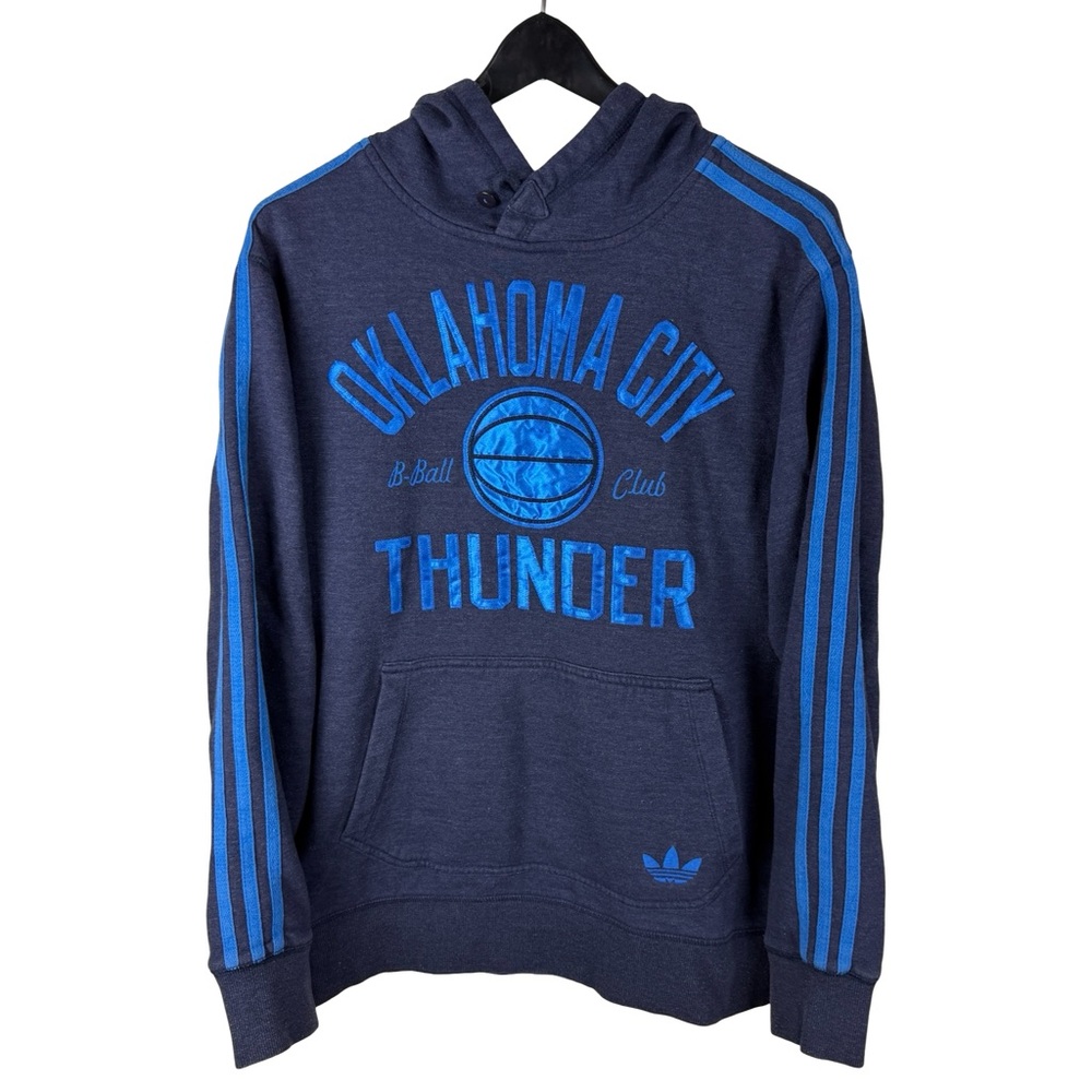 Mens Adidas Oklahoma City Thunder NBA Basketball Pullover Hoodie Size M